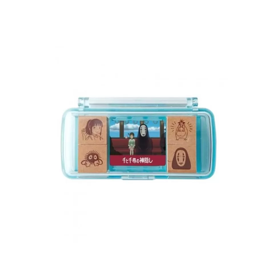 Maison Ghibli Chihiro Takes The Train Mini Stamp Set Blue - Spirited Away- Small Equipment