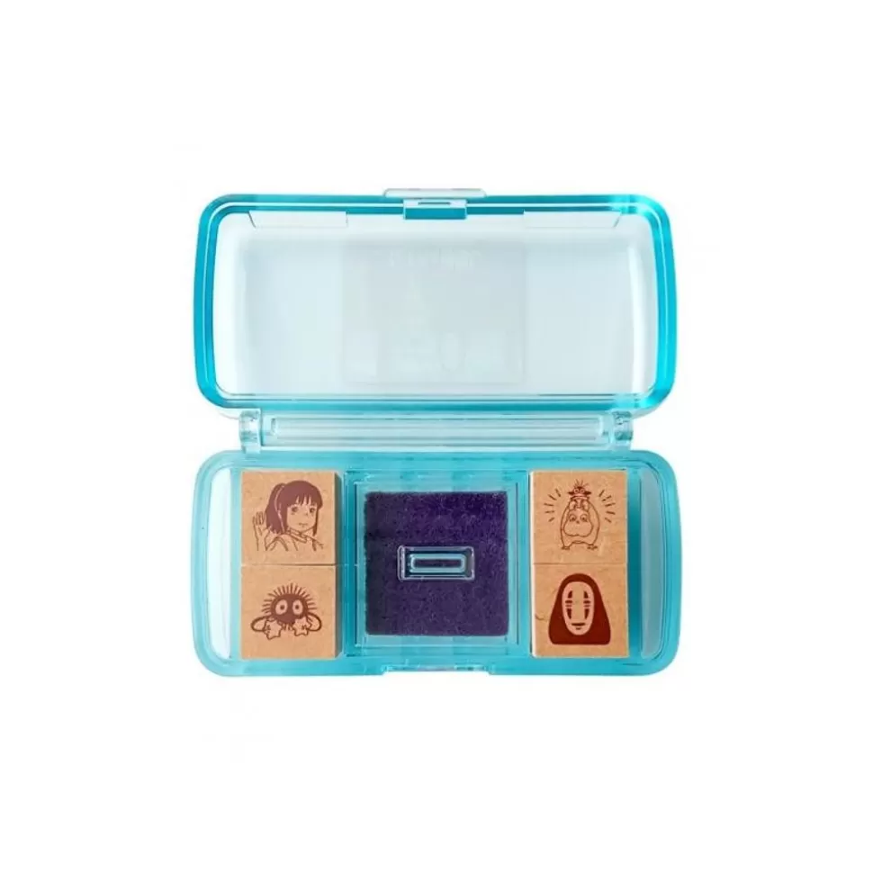 Maison Ghibli Chihiro Takes The Train Mini Stamp Set Blue - Spirited Away- Small Equipment