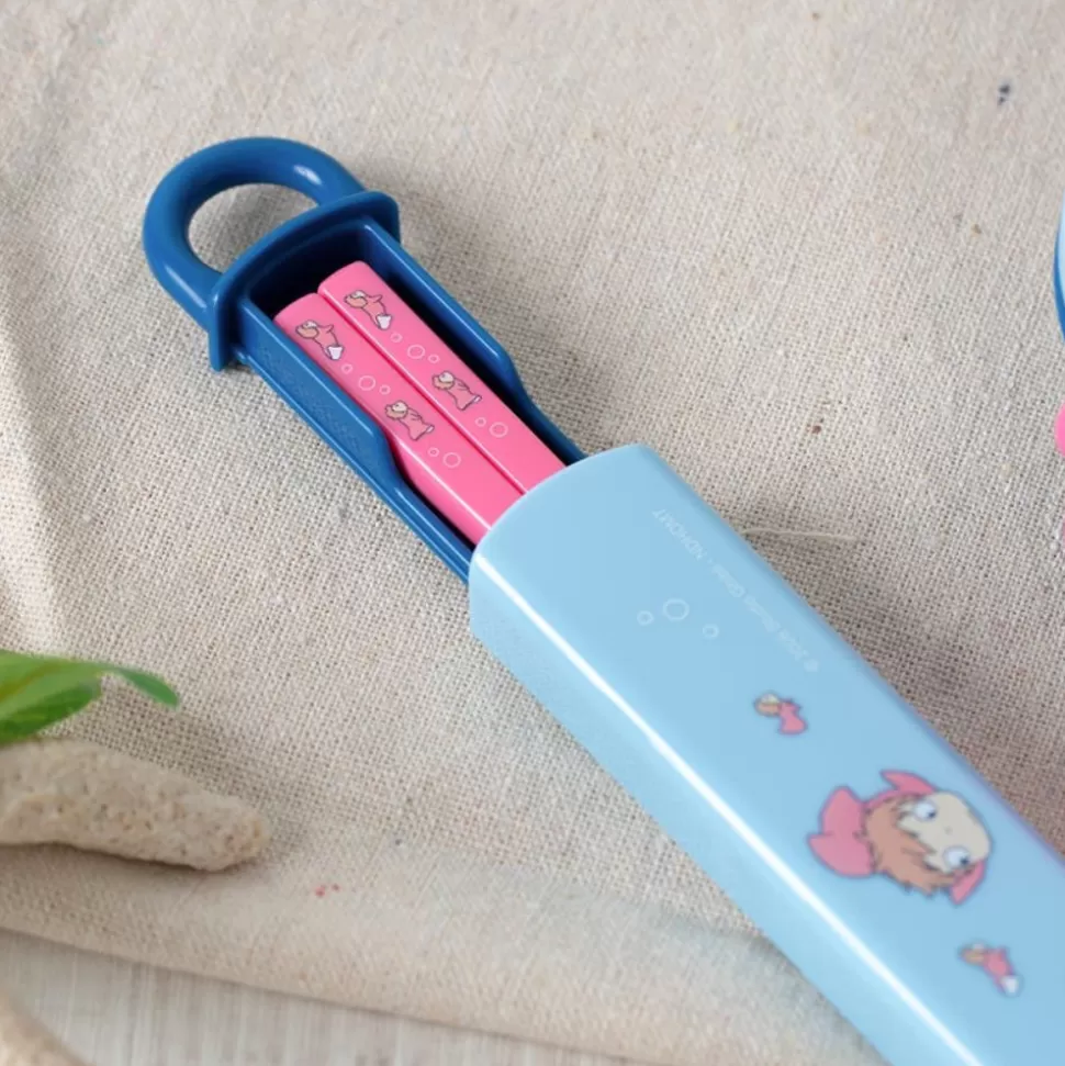 Maison Ghibli Chopsticks Box Set 16,5Cm Ponyo In The Ocean - Ponyo On The Cliff- Kitchenware