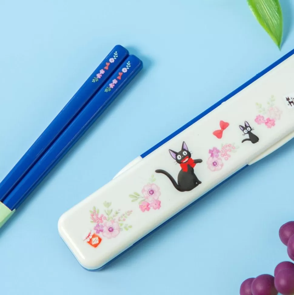 Maison Ghibli Chopsticks Box Set 18Cm Jiji Flower Garland - Kiki'S Delivery Service- Kitchenware