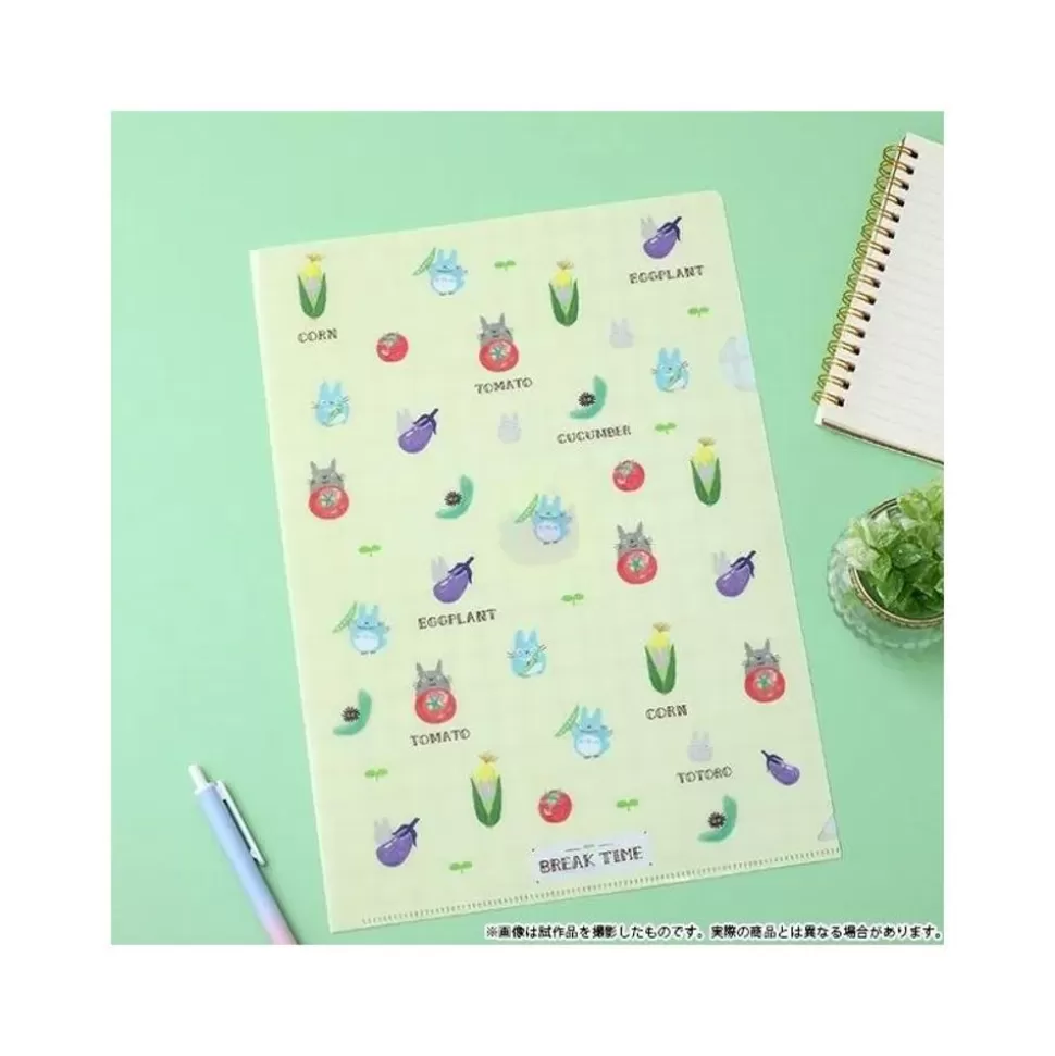 Maison Ghibli Clear File A4 Break Time Vegetables - My Neighbor Totoro- Storage