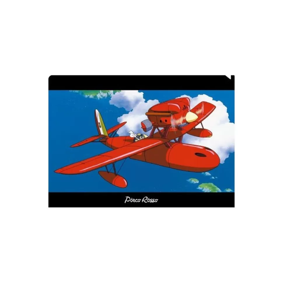 Maison Ghibli Clear File A4 Savoia In The Sky - Porco Rosso- Storage