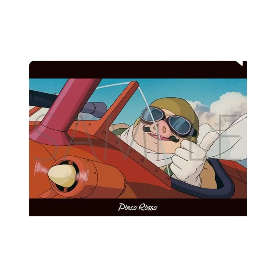 Maison Ghibli Clear Folder A4 Size Marco & Savoia - Porco Rosso- Storage