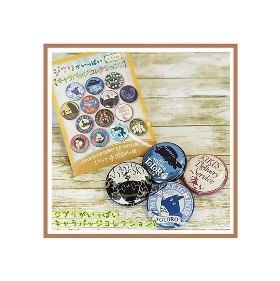 Maison Ghibli Collection Box 14 Name Tags Beige Color- Studio Ghibli- Badges
