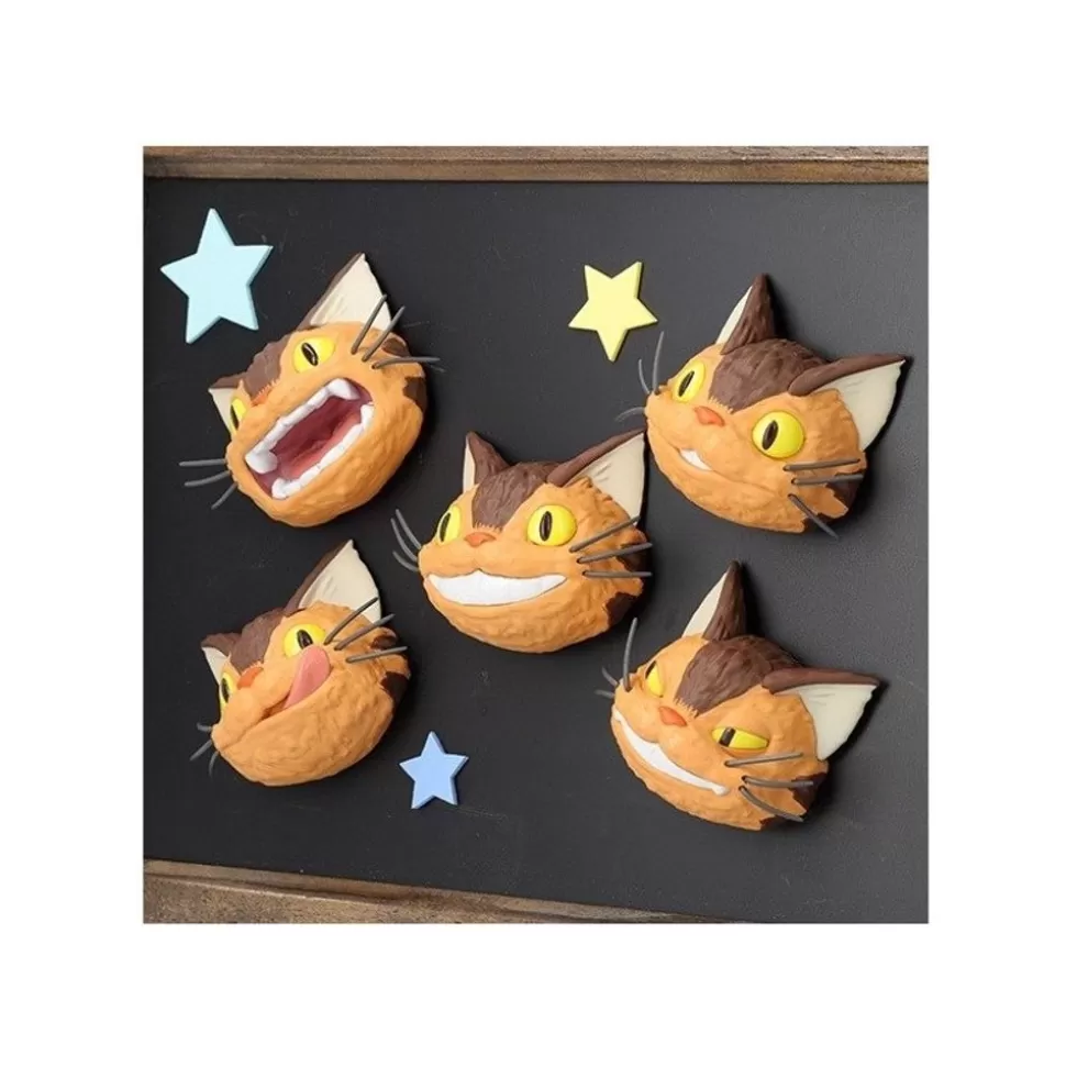 Maison Ghibli Collection Catbus Faces Assorted 6 Magnets - My Neighbor Totoro- Magnets