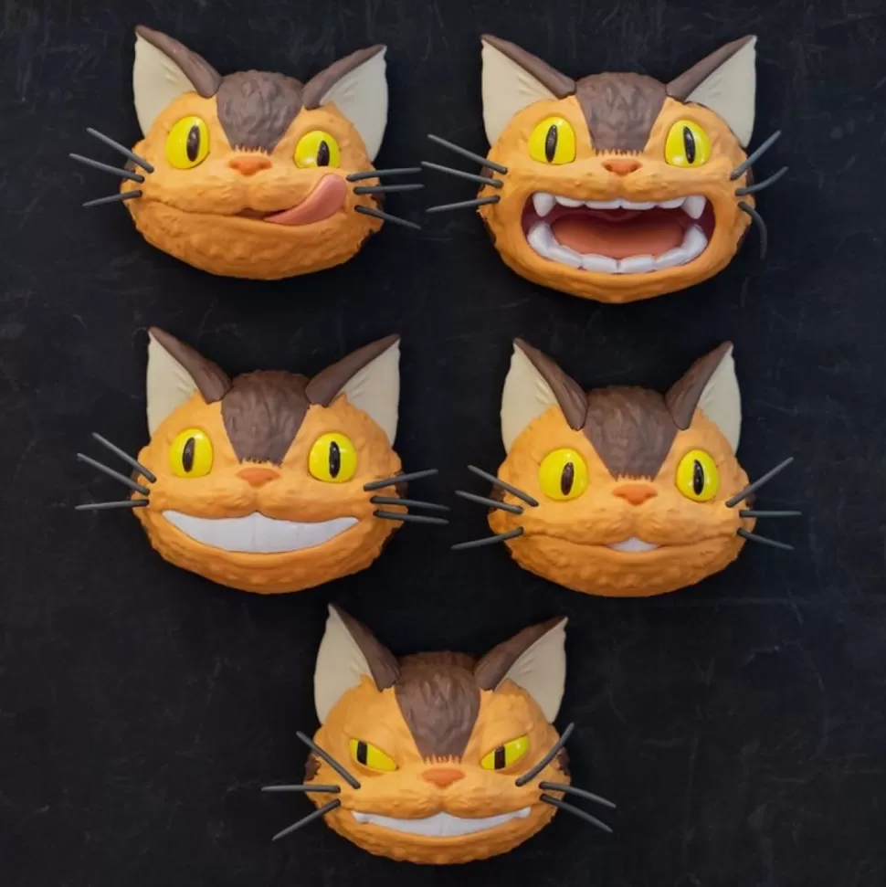 Maison Ghibli Collection Catbus Faces Assorted 6 Magnets - My Neighbor Totoro- Magnets