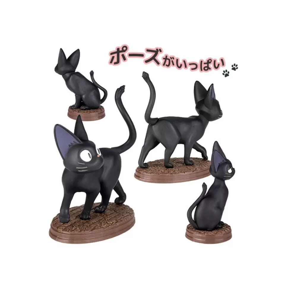 Maison Ghibli Collection Jiji Assorted 6 Figurines - Kiki'S Delivery Service- Figurines