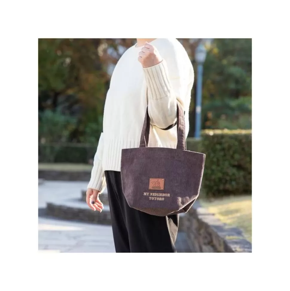 Maison Ghibli Corduroy Bag Totoro Patch - My Neighbor Totoro- Bags