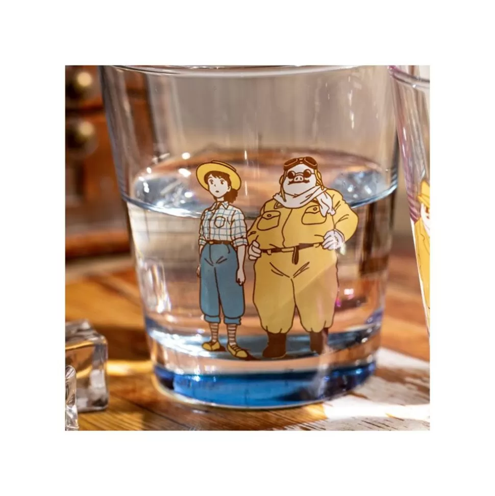 Maison Ghibli Decorated Glass Marco & Fio - Porco Rosso- Kitchenware