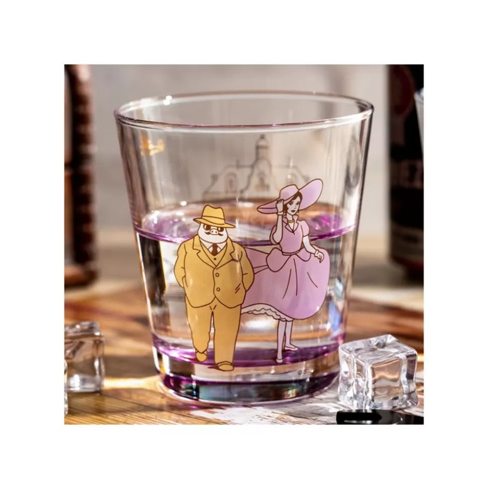 Maison Ghibli Decorated Glass Marco & Gina - Porco Rosso- Kitchenware