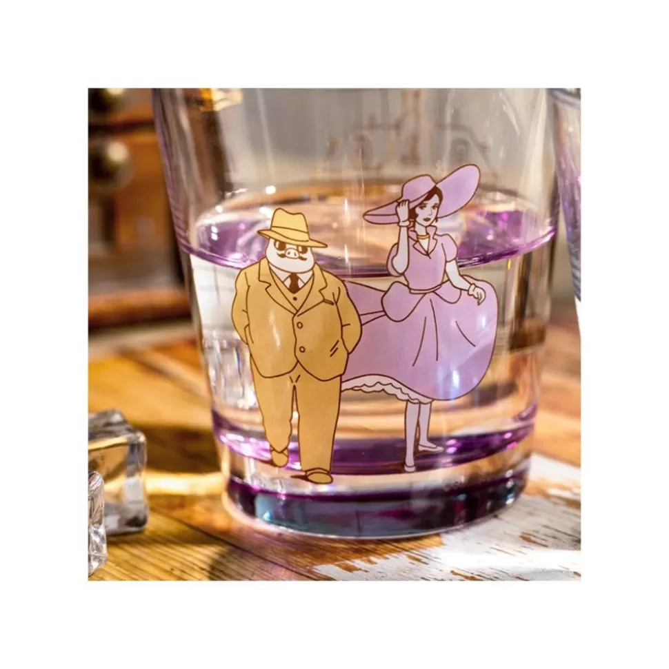 Maison Ghibli Decorated Glass Marco & Gina - Porco Rosso- Kitchenware