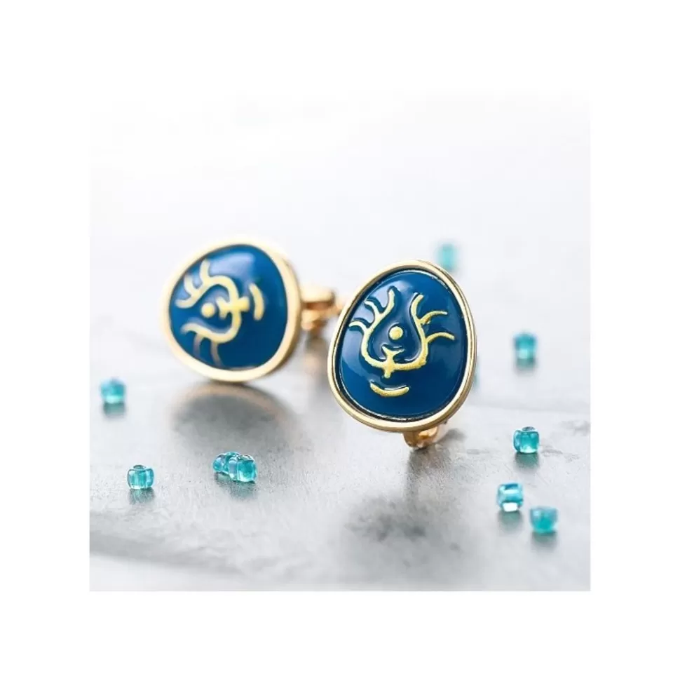 Maison Ghibli Earrings Accessory Series Volucite Crystal - Castle In The Sky- Jewellery