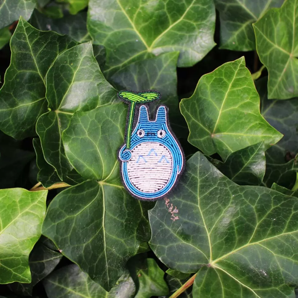 Maison Ghibli Embroidered Jewel Brooch Medium Totoro - My Neighbor Totoro- Pins
