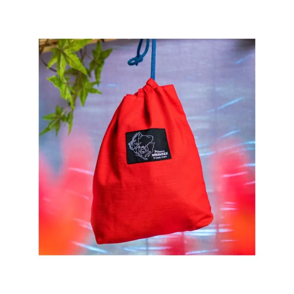 Maison Ghibli Embroidered Pouch With Cord Ashitaka - Princess Mononoke- Bags