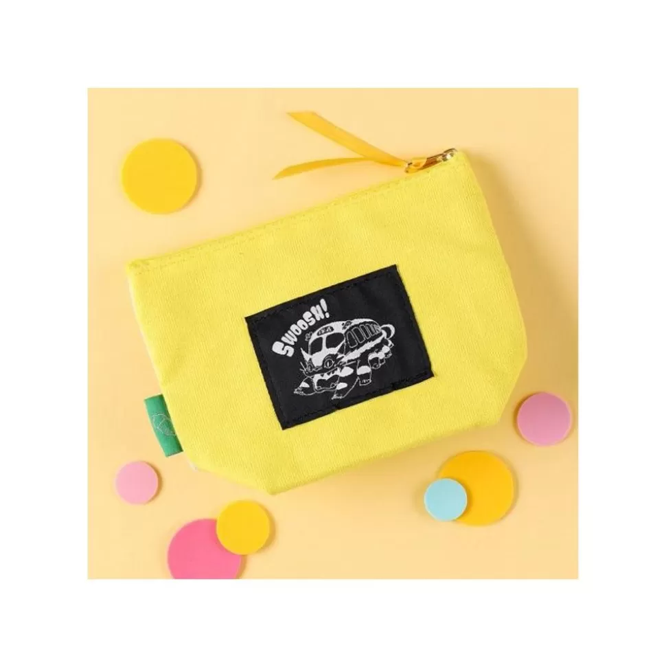 Maison Ghibli Embroidery Pouch Big And Medium Totoro - My Neighbor Totoro- Storage