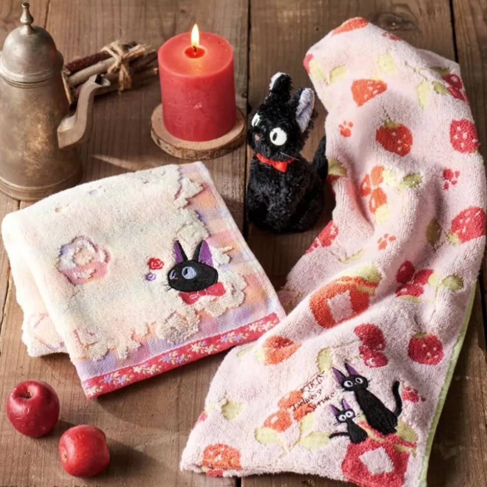 Maison Ghibli Gift Box 3 Towels Jiji Red Fruit Jams - Kiki'S Delivery Service- Household Linen