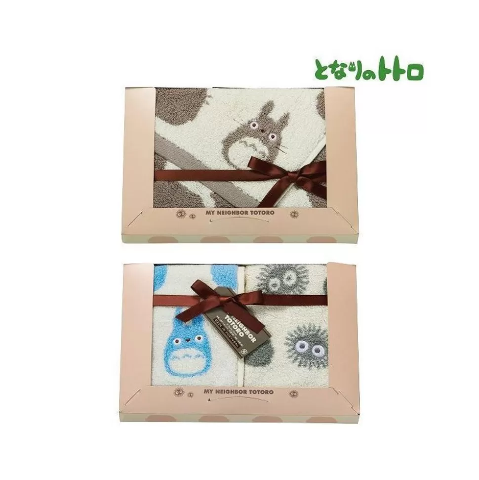 Maison Ghibli Gift Box 3 Towels Totoro&Soot Sprites - My Neighbor Totoro- Household Linen