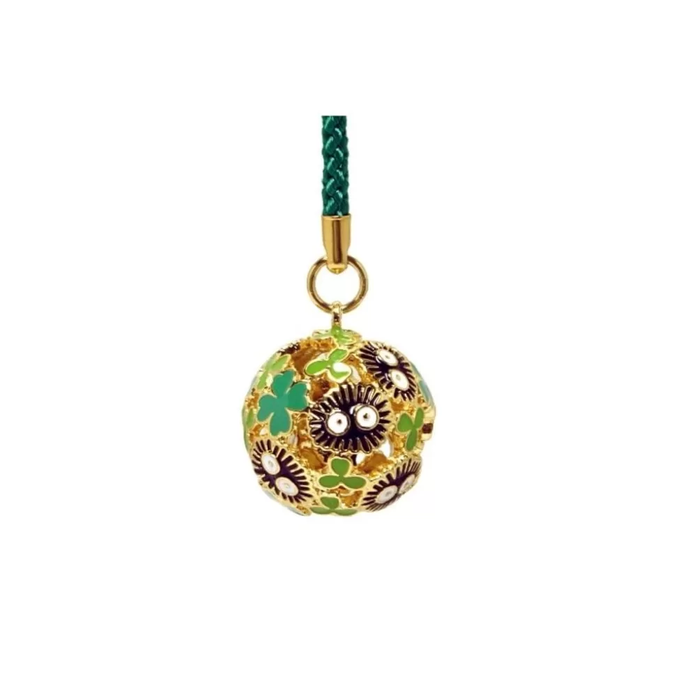 Maison Ghibli Golden Ring Bell Strap Sooot Sprites & Clover - My Neighbor Totoro- Straps