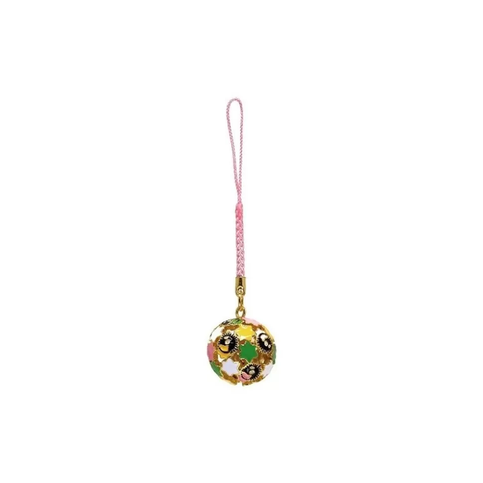 Maison Ghibli Golden Ring Bell With Strap Soot Sprites And Candy - Spirited Away- Straps