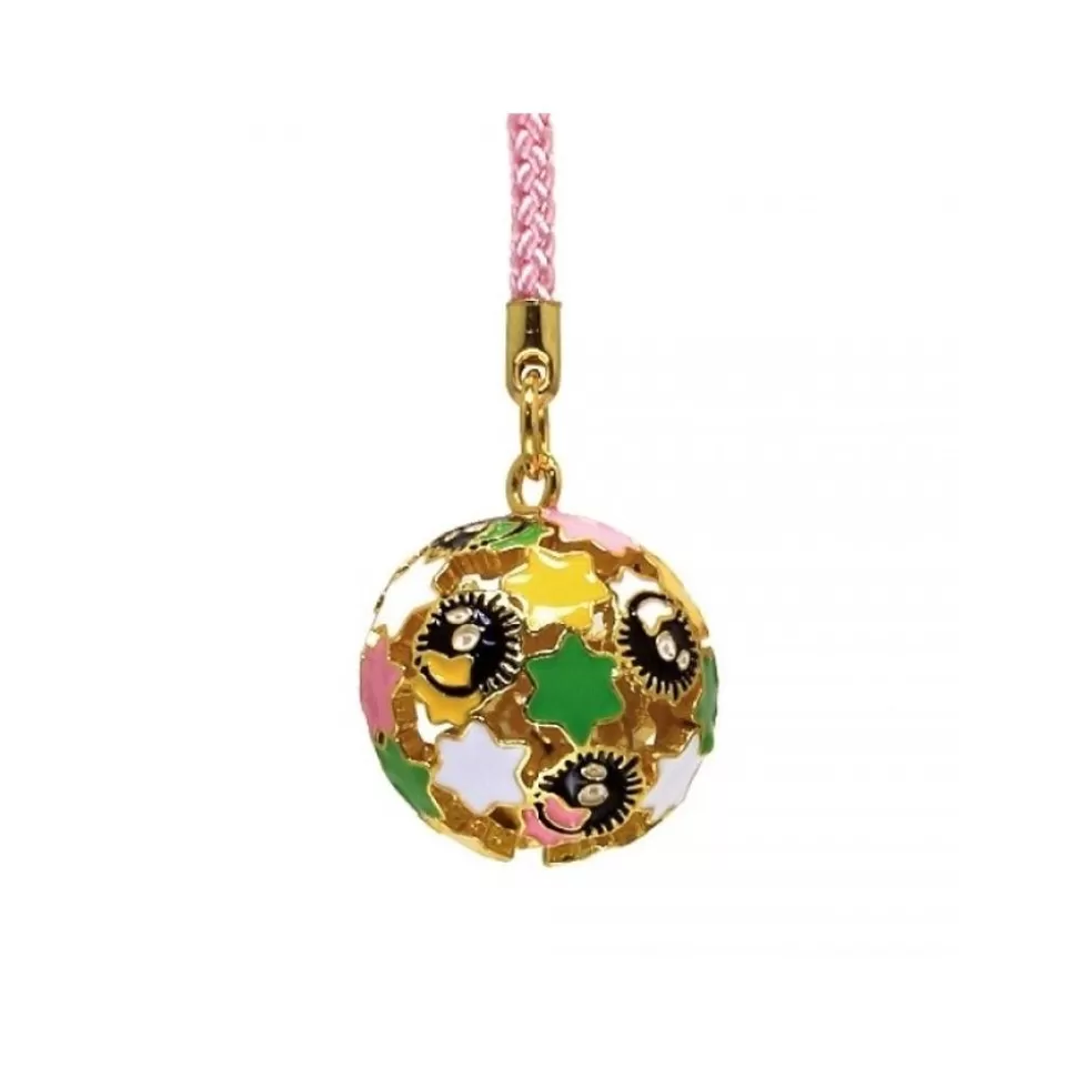 Maison Ghibli Golden Ring Bell With Strap Soot Sprites And Candy - Spirited Away- Straps