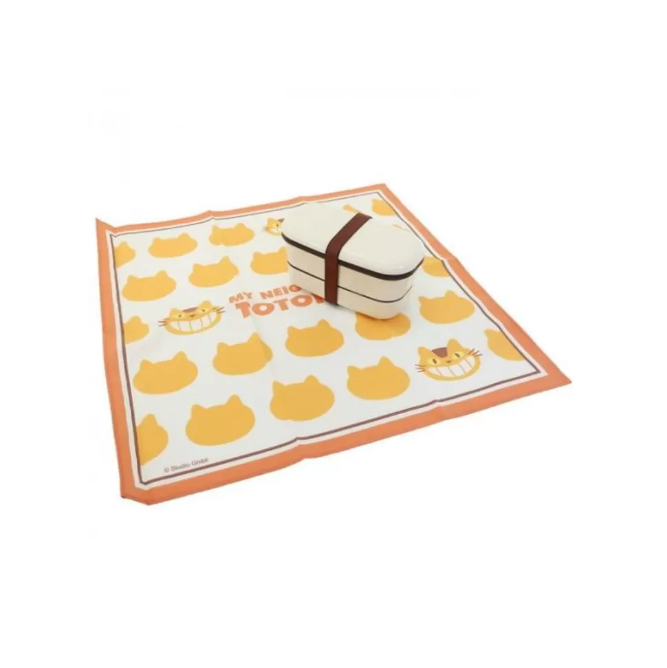 Maison Ghibli Handkerchief Catbus Silhouette 43 X 43 Cm - My Neighbor Totoro- Outfits