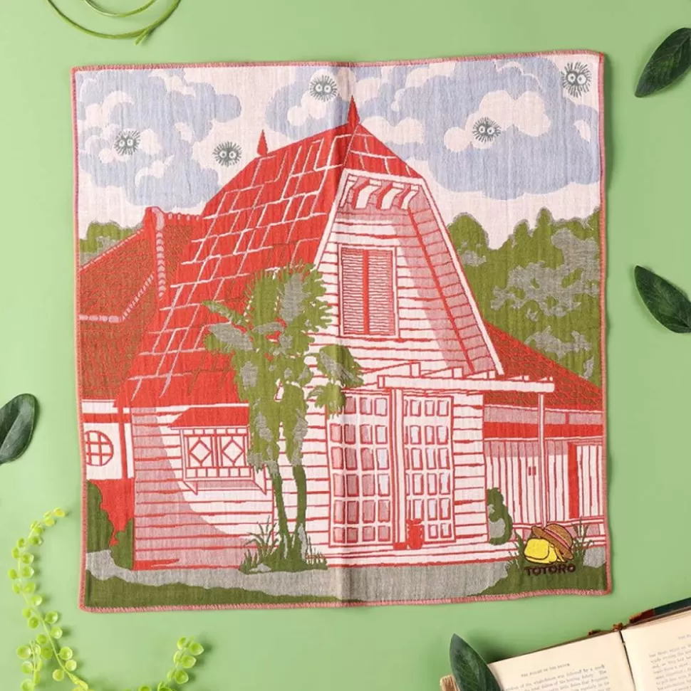 Maison Ghibli Imabari Handkerchief Satsuki & Mei'S House 40X40 Cm - My Neighbor Tot- Outfits