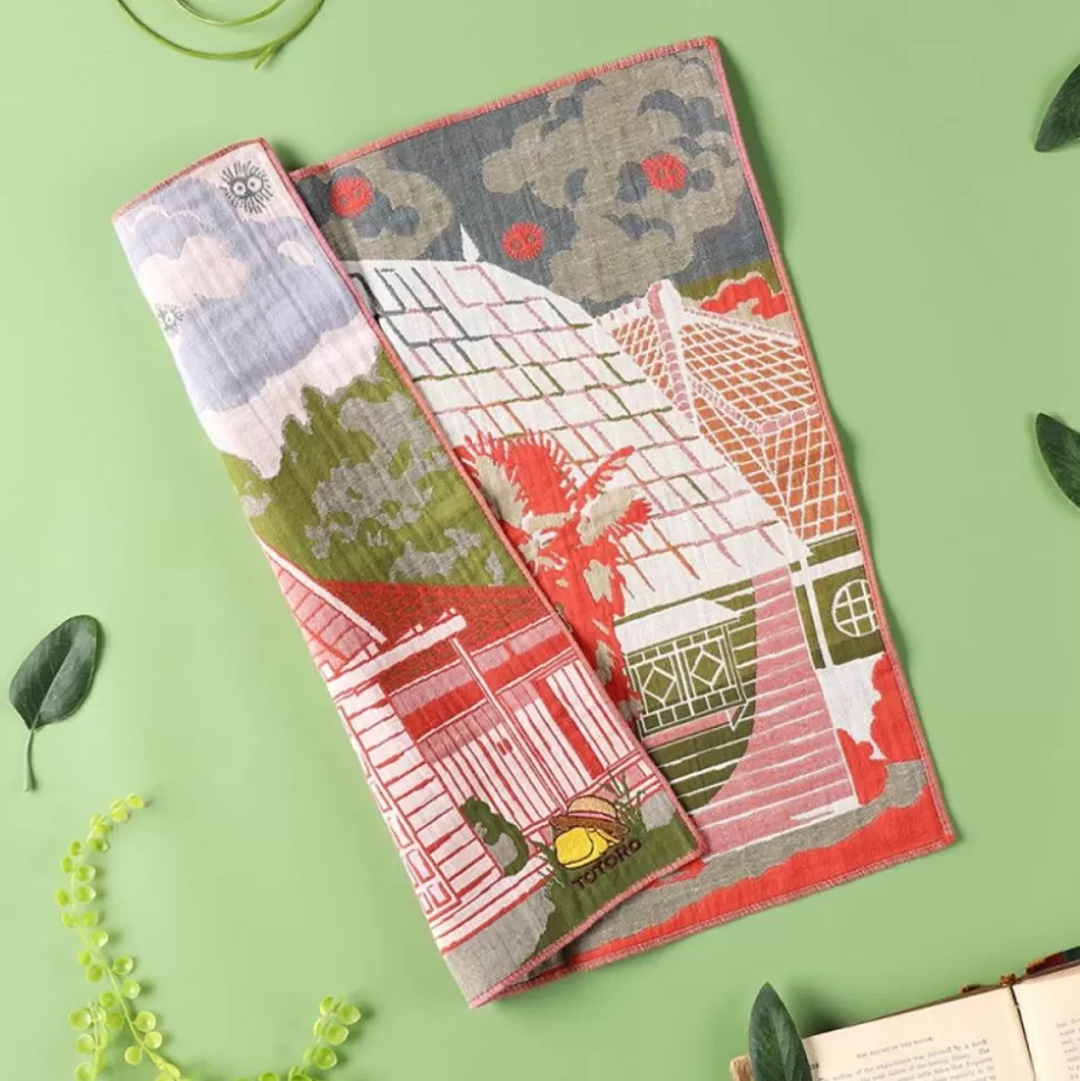 Maison Ghibli Imabari Handkerchief Satsuki & Mei'S House 40X40 Cm - My Neighbor Tot- Outfits
