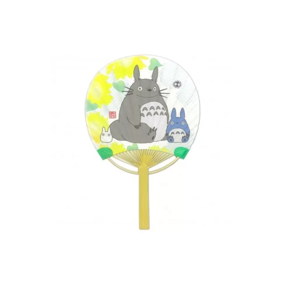 Maison Ghibli Japanese Bamboo Fan Totoro & Sunflower - My Neighbor Totoro- Accessories