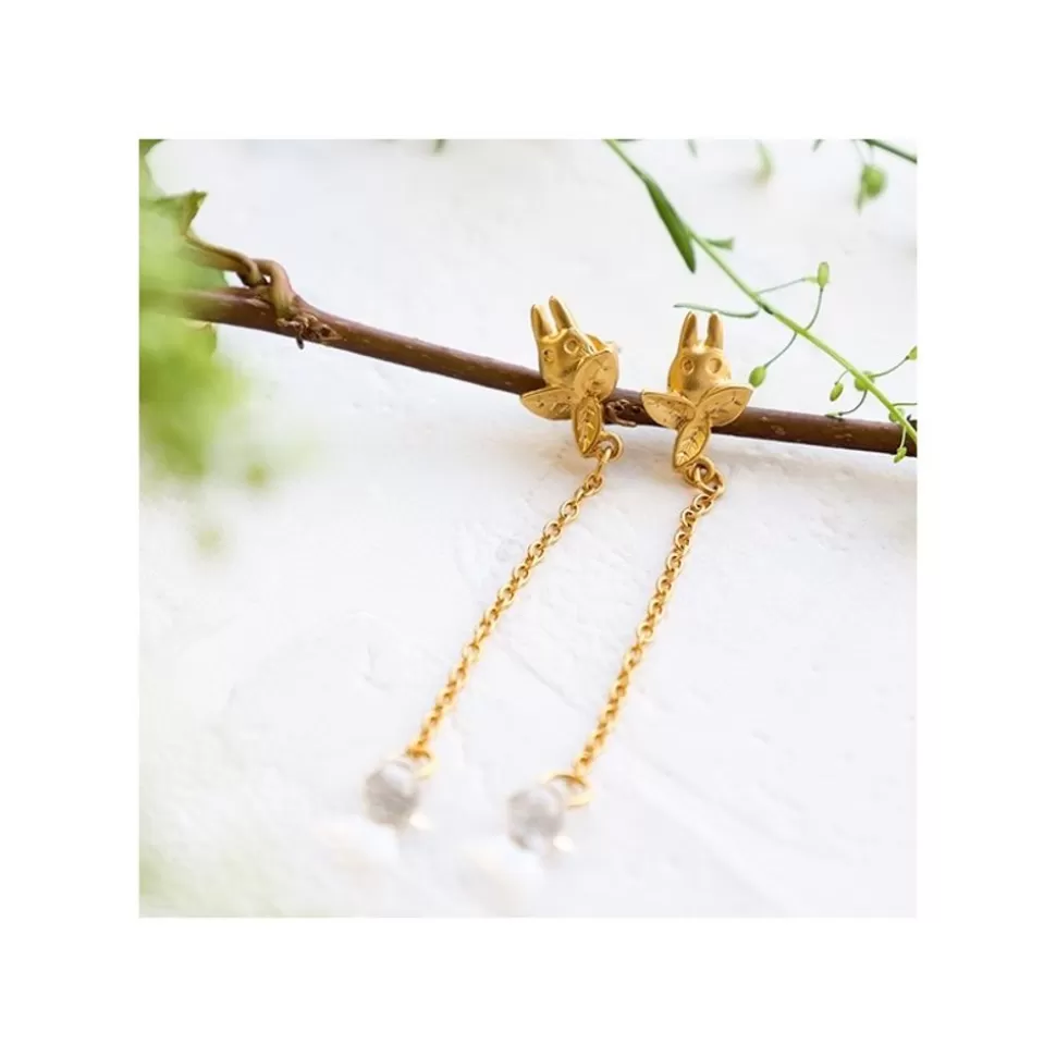Maison Ghibli Jewel Earring Totoro White Drop - My Neighbor Totoro- Jewellery