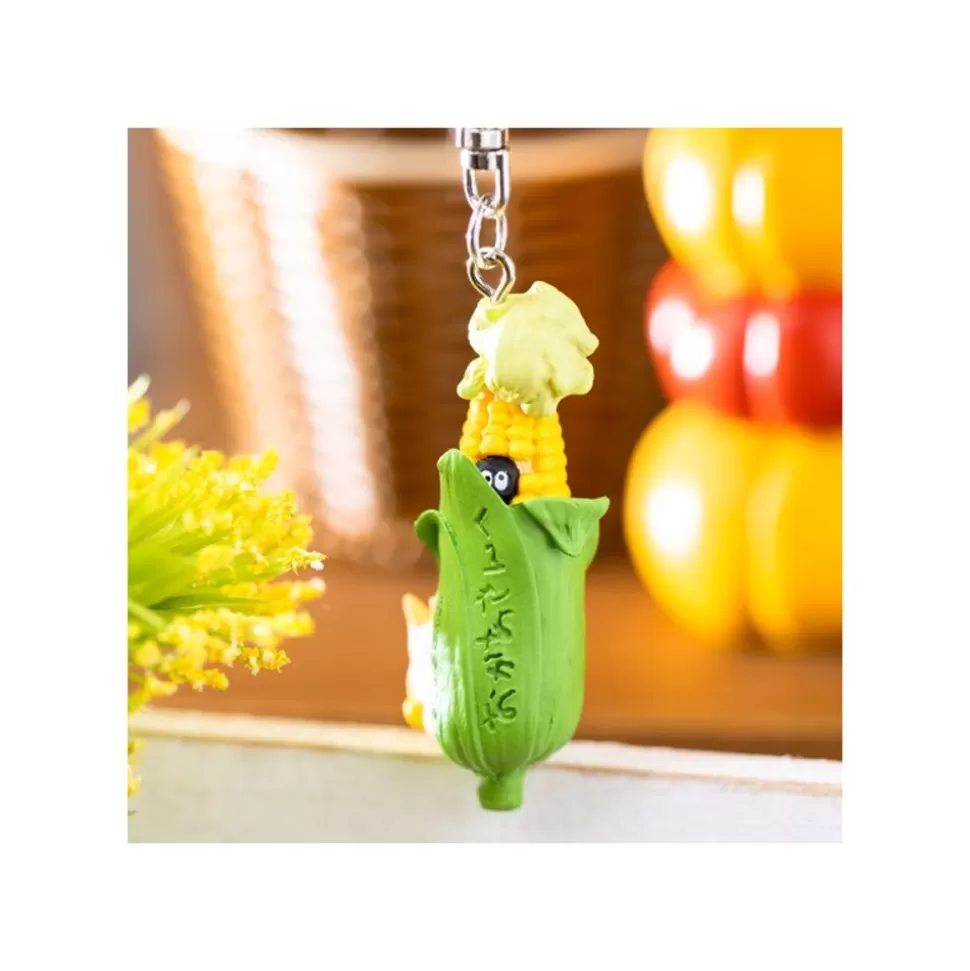Maison Ghibli Keychain Soot Sprite In Corn With Totoro - My Neighbor Totoro- Keychains