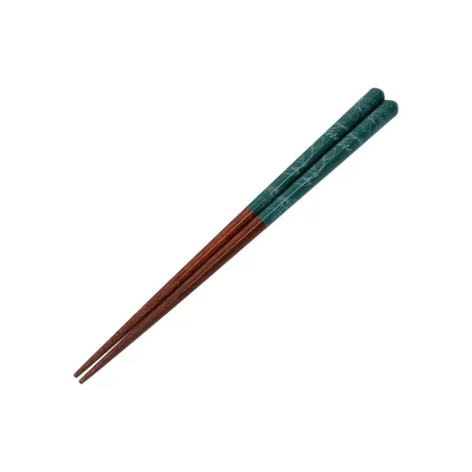 Maison Ghibli Lacquered Chopsticks 21Cm Sketches Deep Green - My Neighbor Totoro- Kitchenware