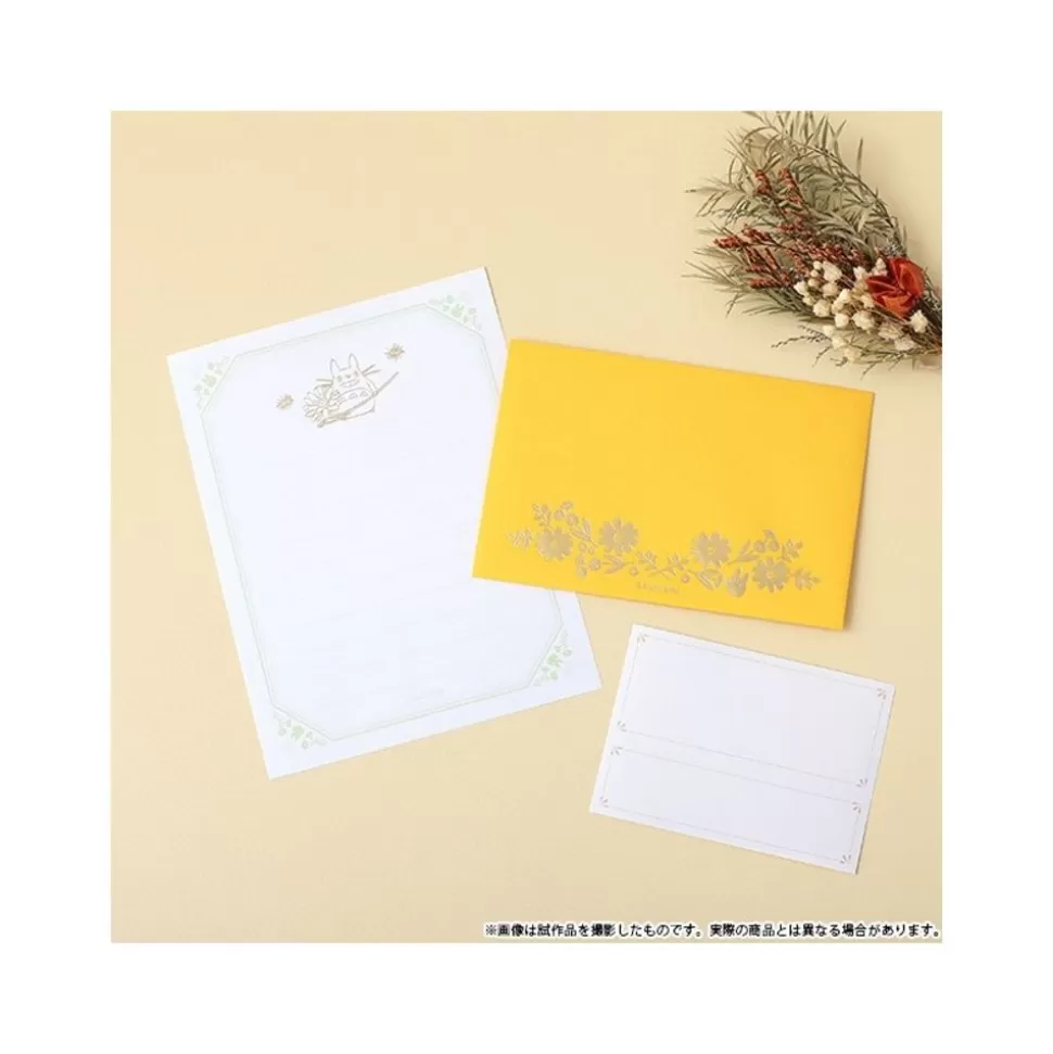 Maison Ghibli Letter Set Flowers - My Neighcor Tortoro- Postcards And Letter Papers
