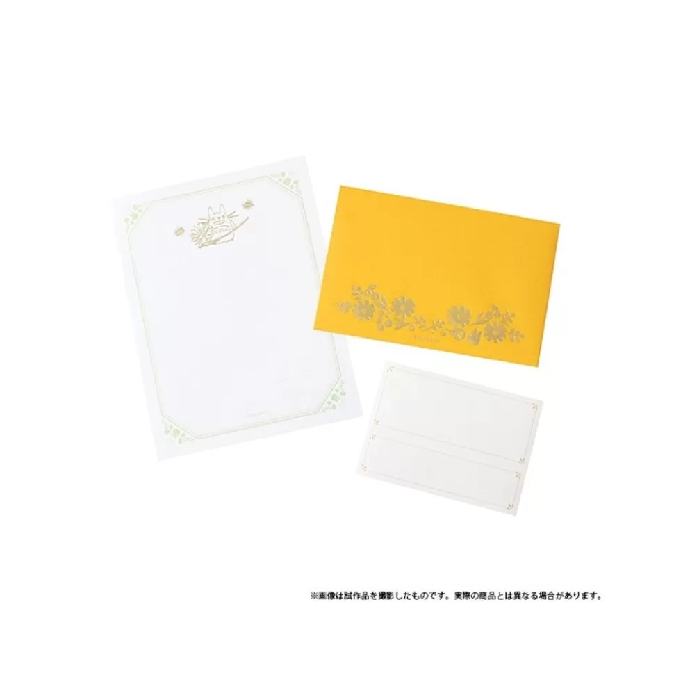 Maison Ghibli Letter Set Flowers - My Neighcor Tortoro- Postcards And Letter Papers