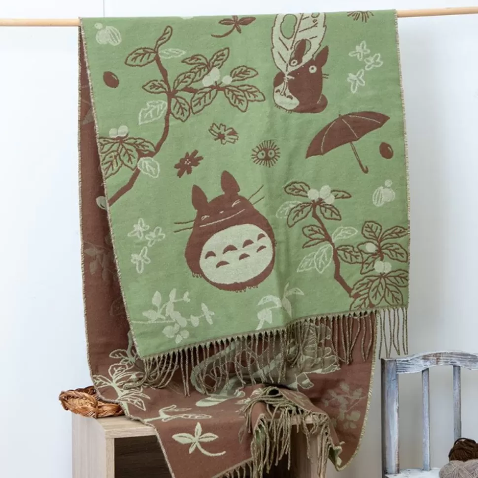 Maison Ghibli Light Green Stole Totoro & Catbus - My Neighbor Totoro- Outfits