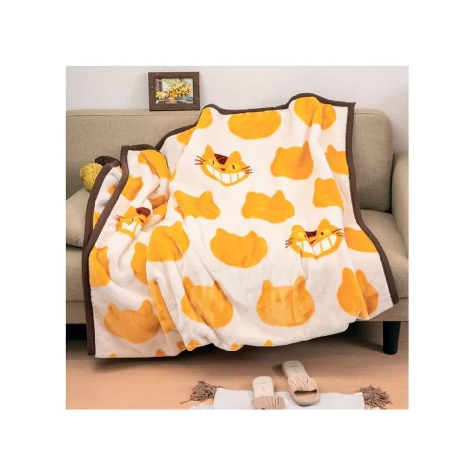 Maison Ghibli Long Blanket Catbus Silhouette 200X140 Cm - My Neighbor Totoro- Household Linen