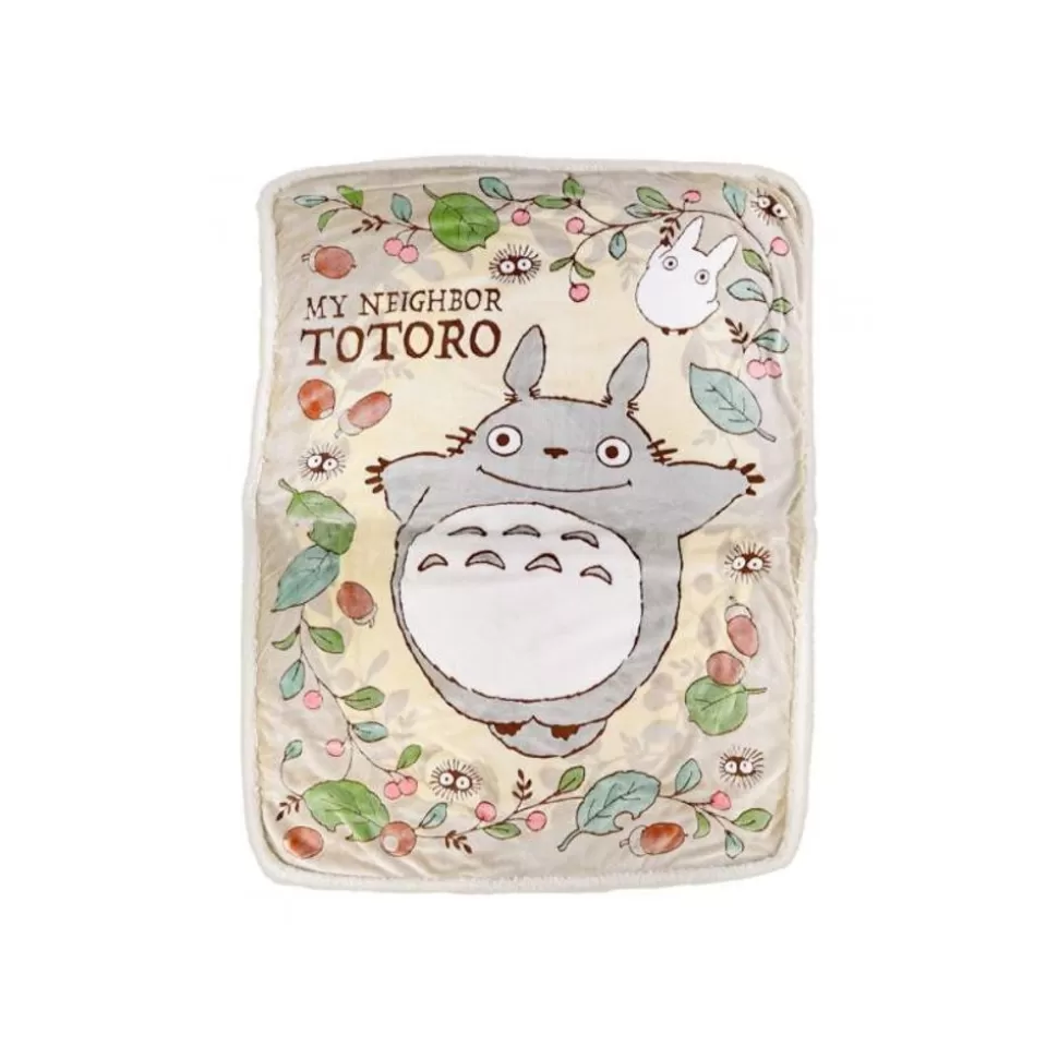 Maison Ghibli Long Blanket Rosehips And Hazelnuts 200X140 Cm - My Neighbor Totoro- Household Linen