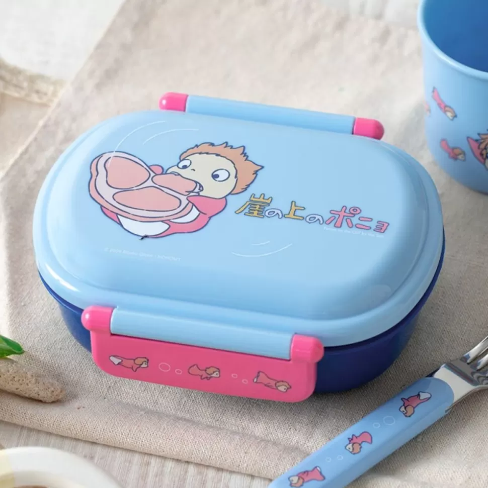 Maison Ghibli Lunch Box 2 Locks Ponyo In The Ocean - Ponyo On The Cliff- Kitchenware