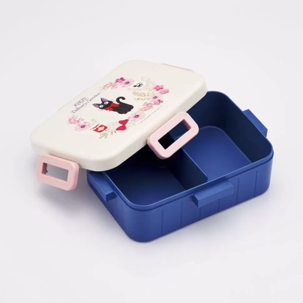 Maison Ghibli Lunch Box 4 Locks 650Ml Jiji Flower Garland - Kiki'S Delivery Service- Kitchenware