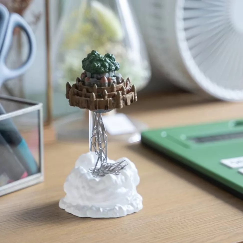 Maison Ghibli Magnetic Paper Clip Holder Flying Castle - Castle In The Sky- Statues