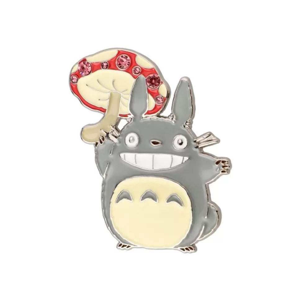 Maison Ghibli Metal Brooch Totoro Mushroom - My Neighbor Tororo- Pins