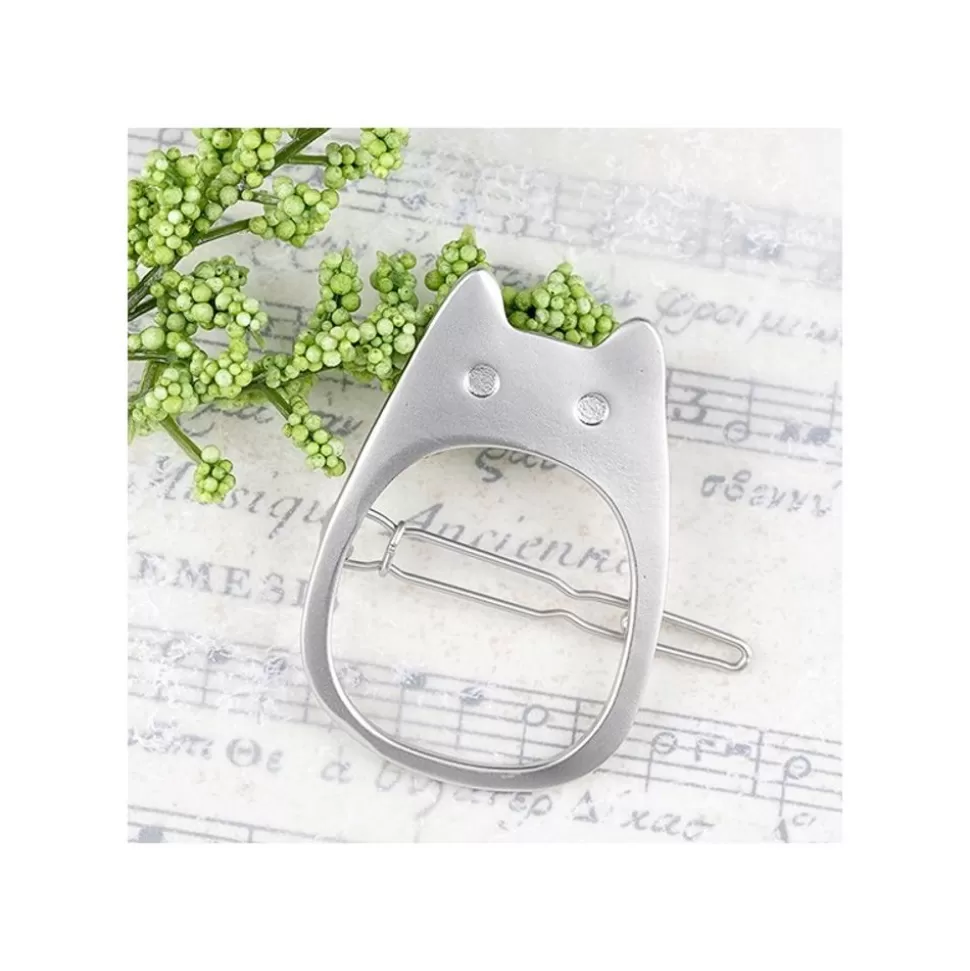 Maison Ghibli Metal Hair Clip White Totoro - My Neighbor Totoro- Jewellery