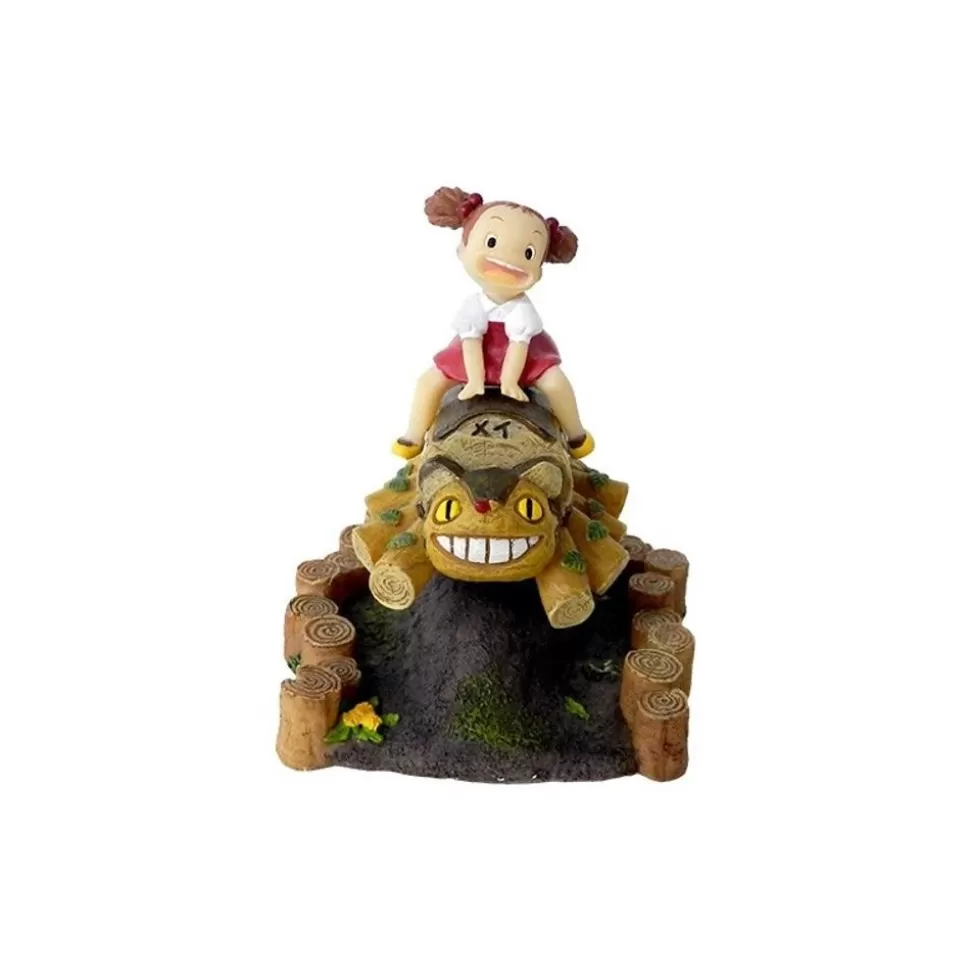 Maison Ghibli Mini Figure Mei And Cat Bus Wooden House - My Neighbor Totoro- Statues