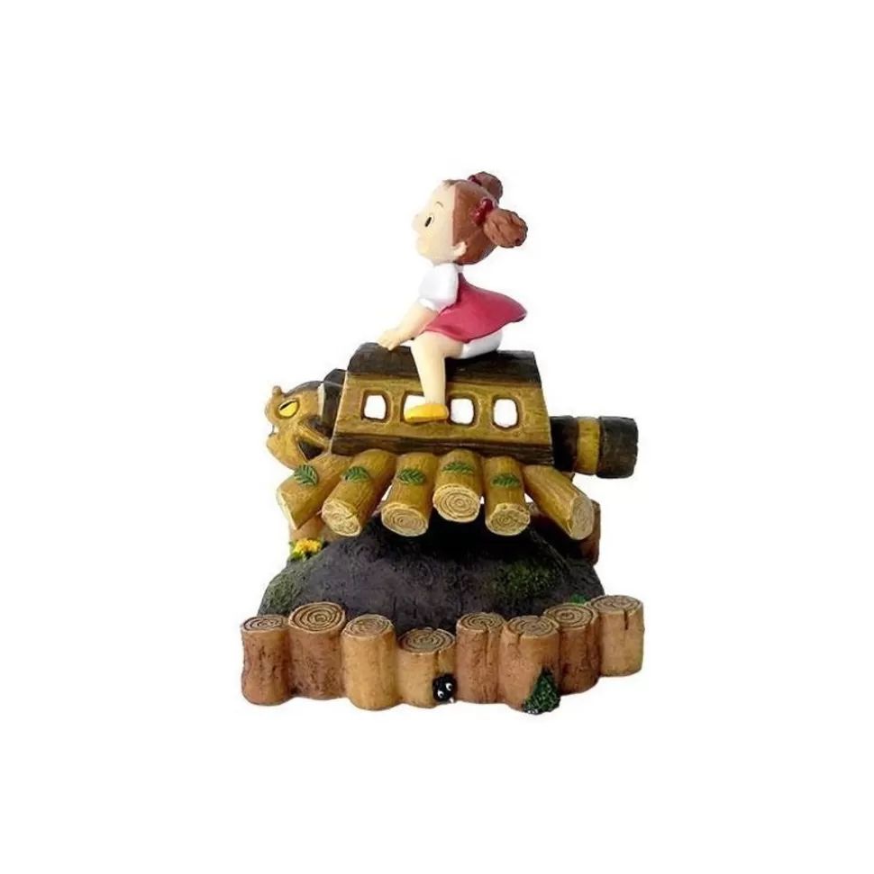 Maison Ghibli Mini Figure Mei And Cat Bus Wooden House - My Neighbor Totoro- Statues