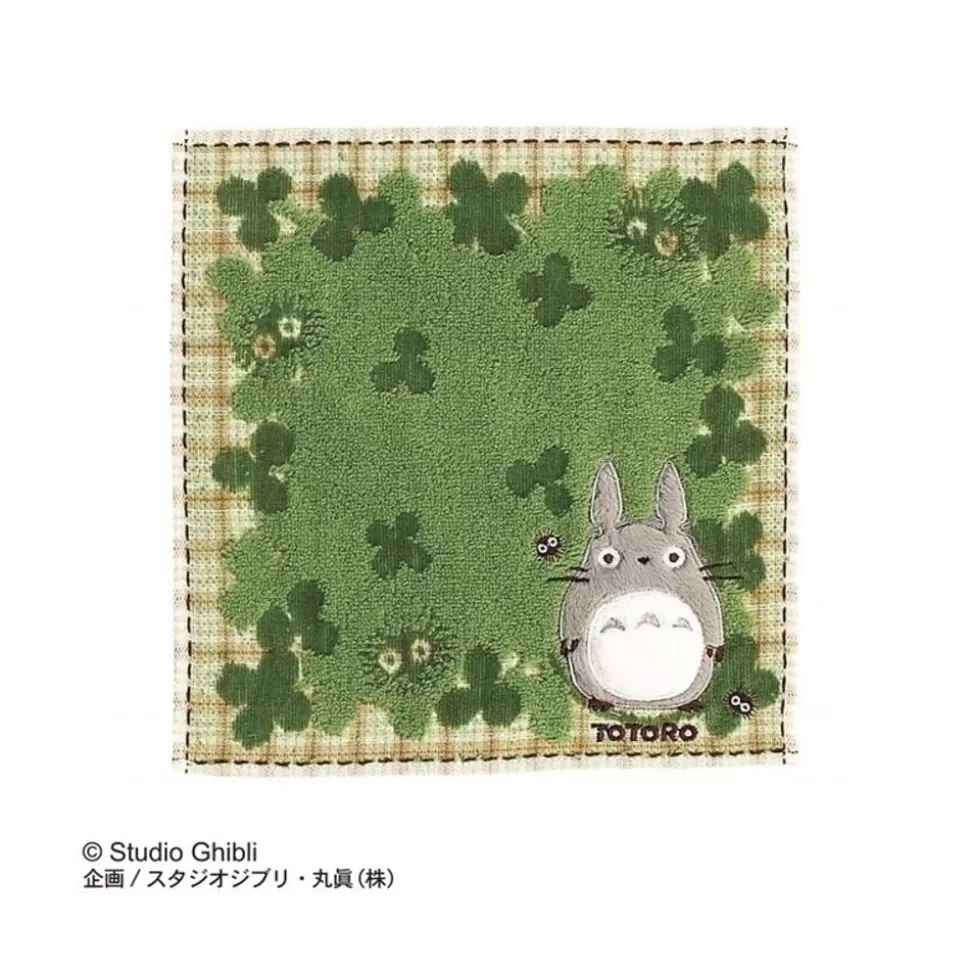 Maison Ghibli Mini Towel Clover Field 25 X 25 Cm - My Neighbor Totoro- Household Linen