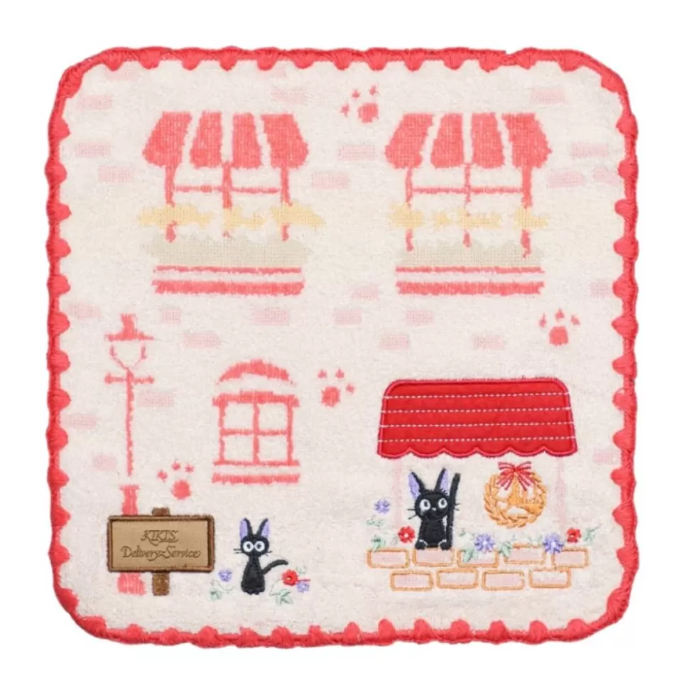Maison Ghibli Mini Towel Jiji Shop Window 25X25 Cm - Kiki'S Delivery Service- Household Linen