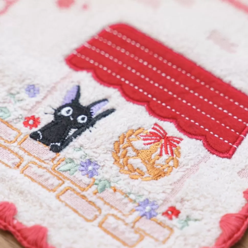 Maison Ghibli Mini Towel Jiji Shop Window 25X25 Cm - Kiki'S Delivery Service- Household Linen