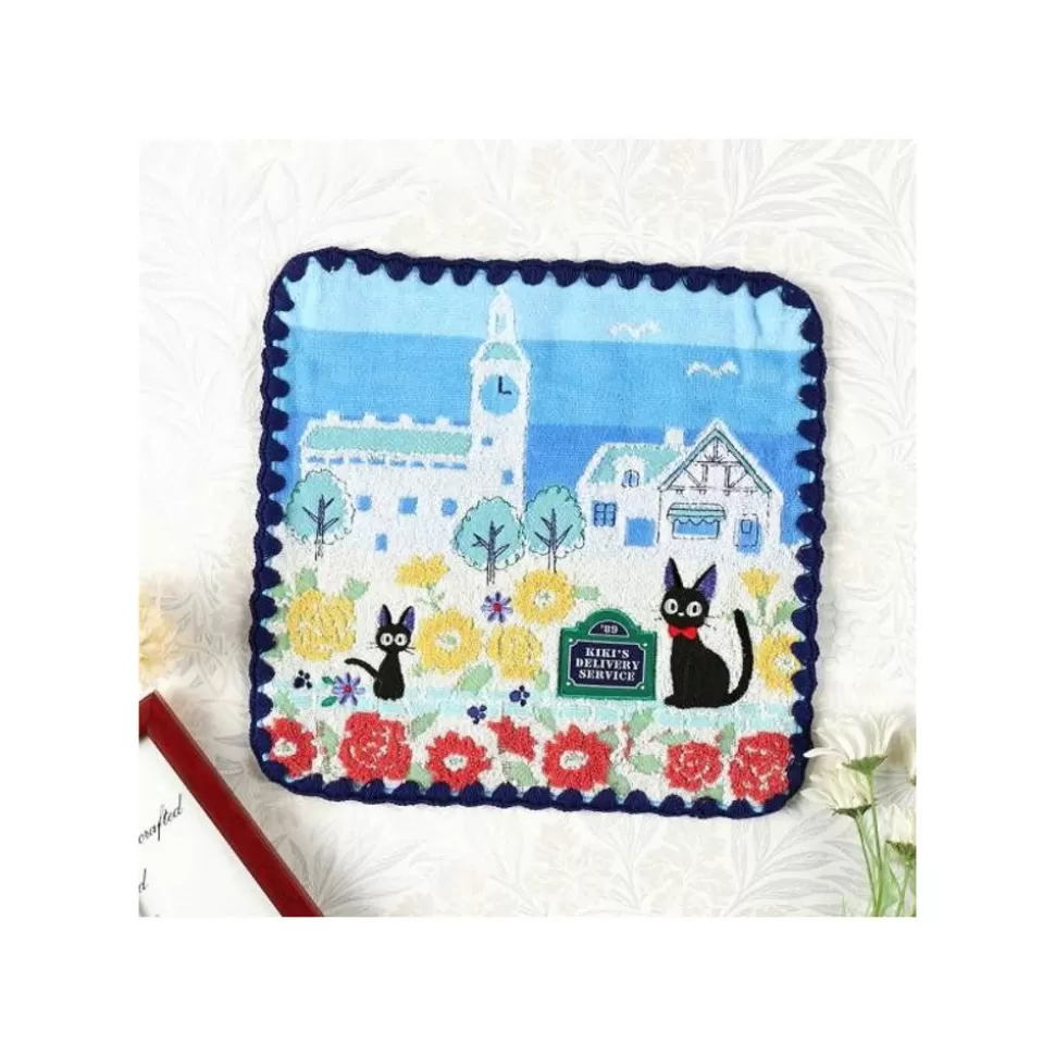 Maison Ghibli Mini Towel Streets Of Paris 25X25 Cm - Kiki'S Delivery Service- Household Linen