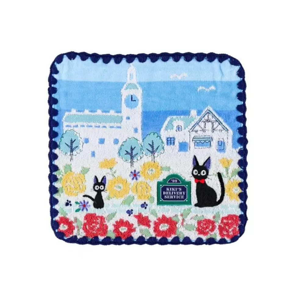 Maison Ghibli Mini Towel Streets Of Paris 25X25 Cm - Kiki'S Delivery Service- Household Linen