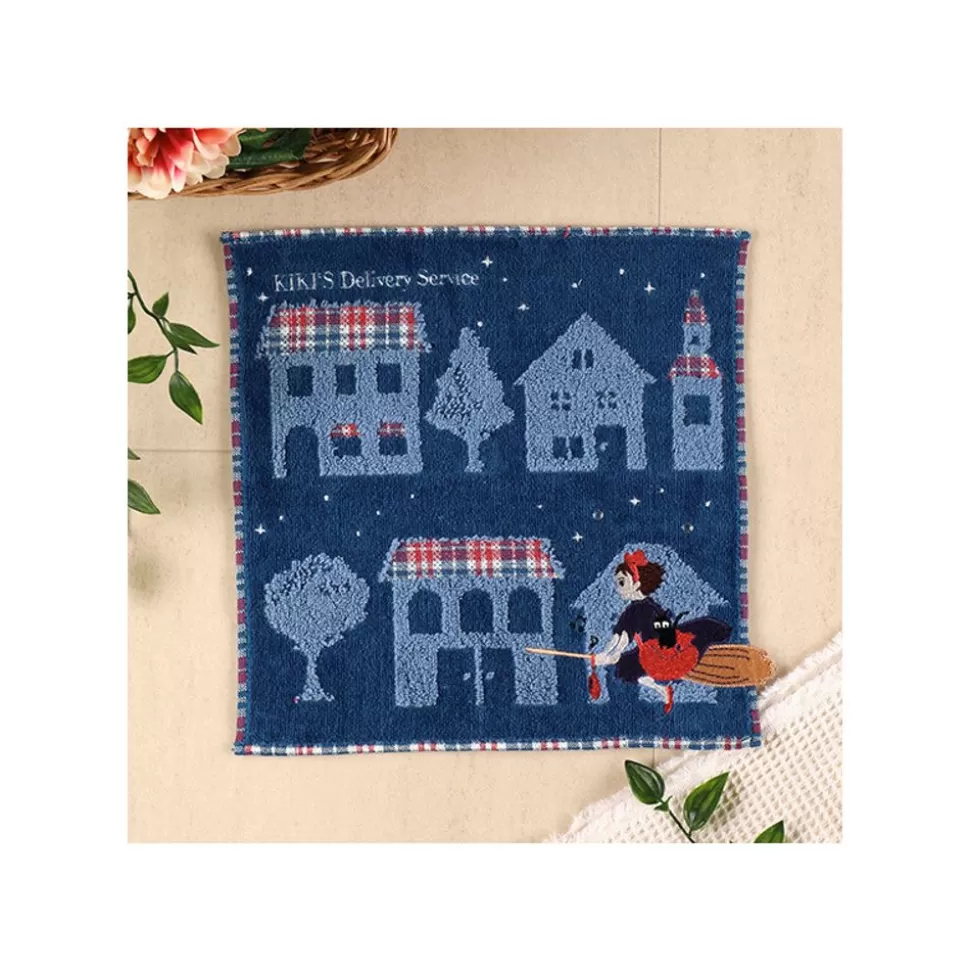Maison Ghibli Mini Towel The Night Of Departure 25X25 Cm - Kiki'S Delivery Service- Household Linen