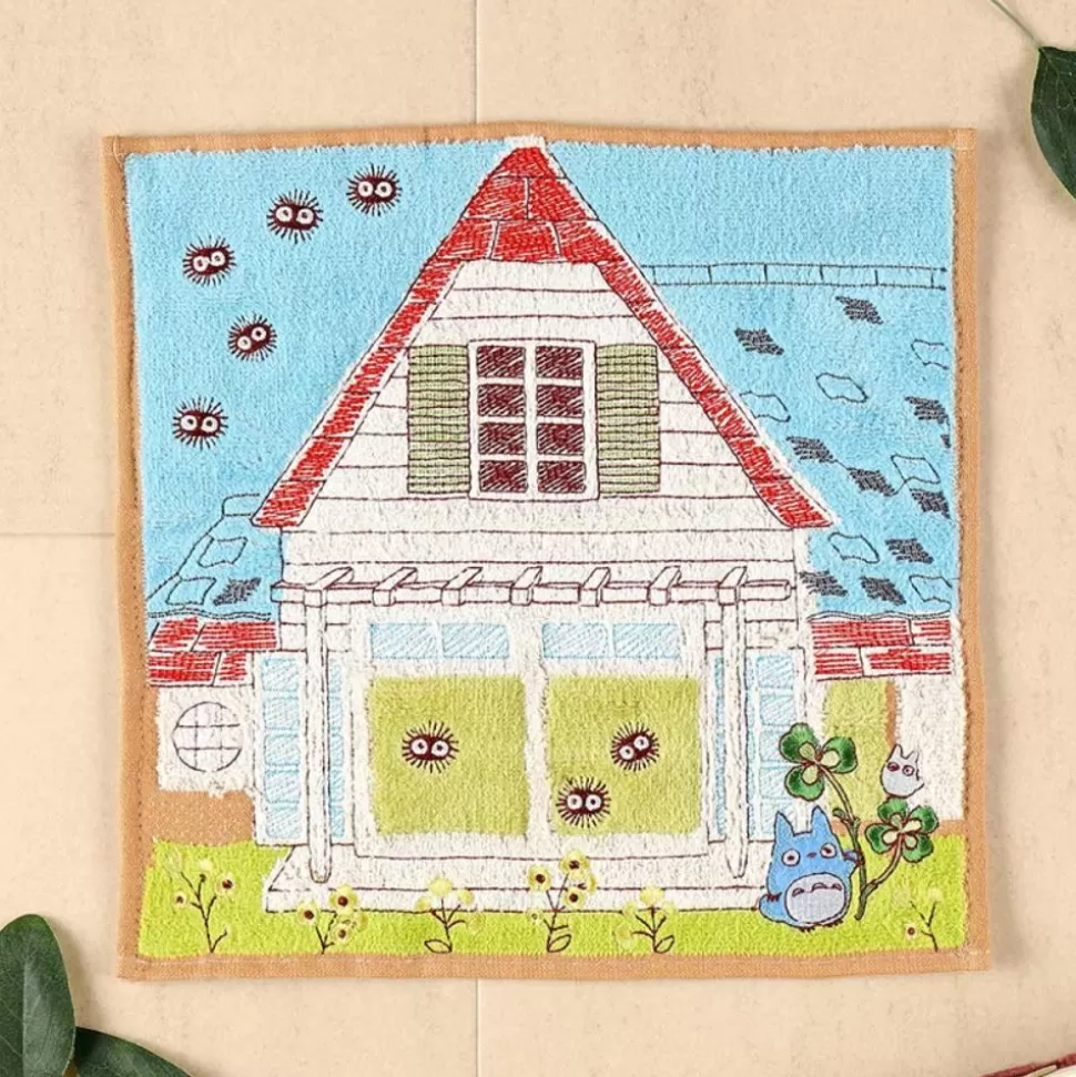 Maison Ghibli Mini Towel Totoro & Kusakabe House 25X25 Cm - My Neighbor Totoro- Household Linen